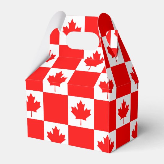 Kanadische Flagge Gefälligkeitsbox für kanadisches Geschenkschachtel (Rückseite)