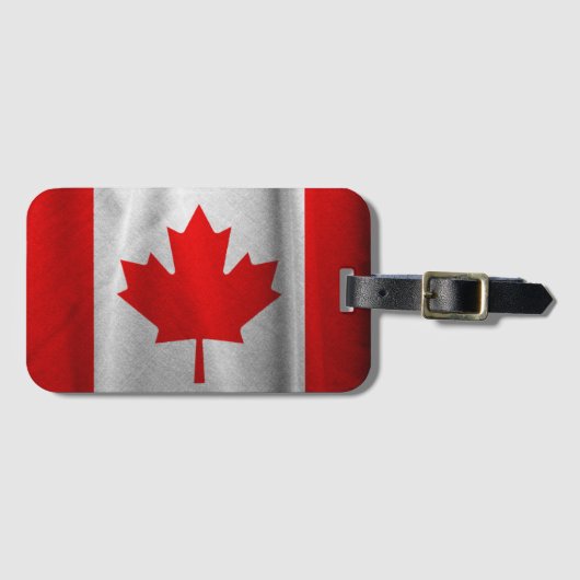 kanadische Flagge Gepäckanhänger (Vorderseite (Horizontal))
