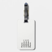 Kanadische Flagge Gepäckanhänger (Rückseite vertikal)