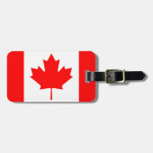Kanadische Flagge Gepäckmarke Gepäckanhänger (Vorderseite horizontal)