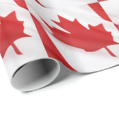 Kanadische Flagge Geschenkpapier (Rolleneckpunkt)