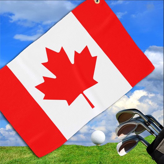 Kanadische Flagge & Golf Kanada / sport Ottawa Golfhandtuch