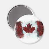 Kanadische Flagge Graffiti Magnet (Vorderseite/Rückseite)