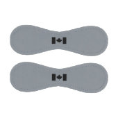 Kanadische Flagge im Schwarzen Design Baseball (Paneele)