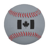 Kanadische Flagge im Schwarzen Design Baseball (Rückseite)
