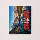 Kanadische Flagge in "Kanada " Puzzle (Vertikal)