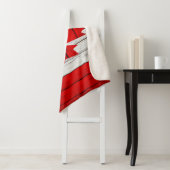 Kanadische Flagge in Liebe Sherpa Blanket Sherpadecke (Beispiel)