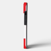 Kanadische Flagge in Rot und Weiß mit Ahornblätter Case-Mate iPhone Hülle (Rückseite / Links)