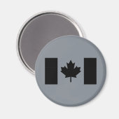 Kanadische Flagge in Schwarz Magnet (Vorderseite/Rückseite)