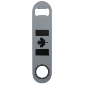 Kanadische Flagge in Schwarz Speed Flaschenöffner (Vorderseite)