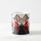 Kanadische Flagge in Wasserfarbe Kaffeetasse (Mittel)