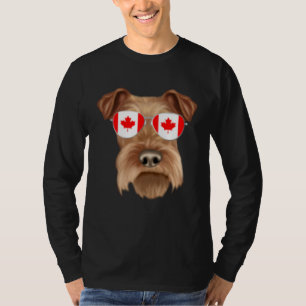 Kanadische Flagge Irischer Terrier Hund Kanada Tas T-Shirt