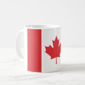 kanadische Flagge Kaffeetasse (Vorderseite Links)
