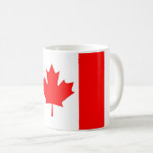 kanadische Flagge Kaffeetasse (VorderseiteRechts)