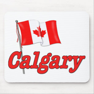 Kanadische Flagge - Kalgary Mousepad