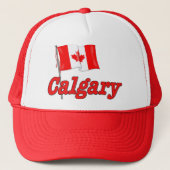 Kanadische Flagge - Kalgary Truckerkappe (Vorderseite)