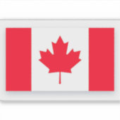 Kanadische Flagge. KANADA. Aufkleber (Vorderseite)