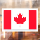 Kanadische Flagge. KANADA. Groß Fensteraufkleber (Blatt 2)