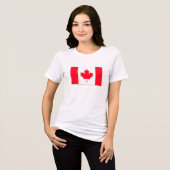 Kanadische Flagge. KANADA. T - Shirt Tri-Blend-Shi (Vorderseite voll)