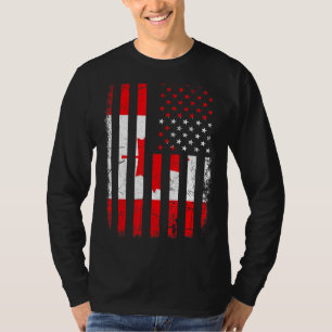 Kanadische Flagge Kanadische Roots Kanada Amerika T-Shirt