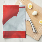 Kanadische Flagge kanadisches Ahornleaf Patriotisc Geschirrtuch (Viertel Falte)