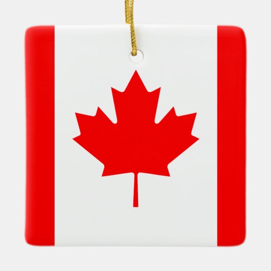 Kanadische Flagge Keramikornament (Vorderseite)