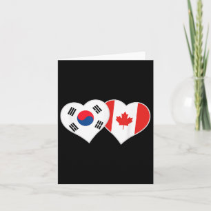 Kanadische Flagge Koreas Herz Südkoreas Kanada Karte