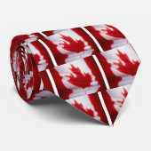Kanadische Flagge Krawatte (Gerollt)