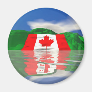 Kanadische Flagge Land Magnet