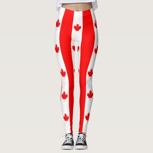 Kanadische Flagge - Leggings (Vorderseite)