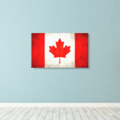 kanadische Flagge Leinwanddruck (Insitu (Holzboden))