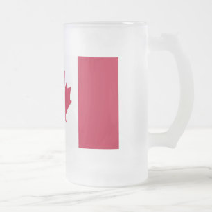 kanadische Flagge Mattglas Bierglas