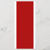 Kanadische Flagge Menükarte (Rückseite)