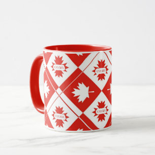 Kanadische Flagge mit Ahornblättern Tasse