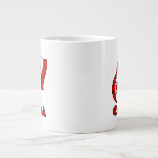 Kanadische Flagge mit Fußball Jumbo-Tasse