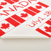 Kanadische Flagge mit Red Maple Leaf Muster Sherpadecke (3/4)