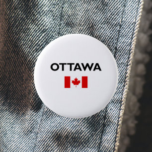 Kanadische Flagge Ottawas Kanada Licht-Farbe Button