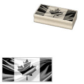 Kanadische Flagge Patriotisches Kanada Ahornleaf Gummistempel (Stempel)