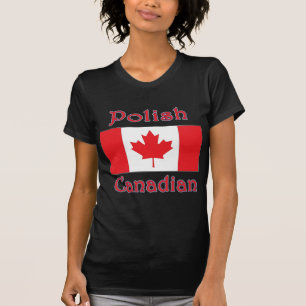 Kanadische Flagge Polens T-Shirt