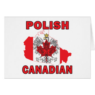 Kanadische Flagge Polnisch Karte Kanada