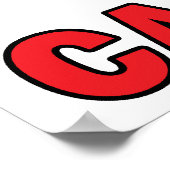 Kanadische Flagge Polnisch Karte Kanada Poster (Ecke)