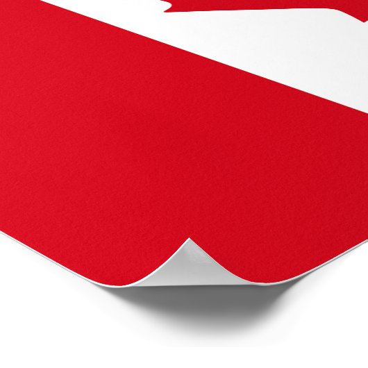 kanadische Flagge Poster (Ecke)