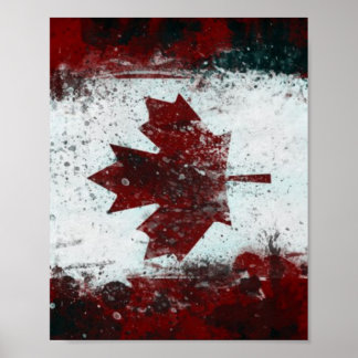 kanadische Flagge Poster