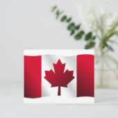 kanadische Flagge Postkarte (Stehend Vorderseite)