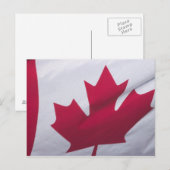 Kanadische Flagge. Postkarte (Vorne/Hinten)