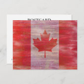 Kanadische Flagge Postkarte (Vorne/Hinten)