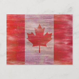 Kanadische Flagge Postkarte