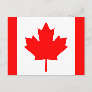 kanadische Flagge Postkarte