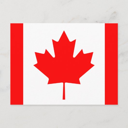 kanadische Flagge Postkarte (Vorderseite)
