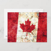 kanadische Flagge Postkarte (Vorne/Hinten)